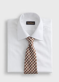 Paul Stuart Woven Silk Houndstooth Tie, thumbnail 2