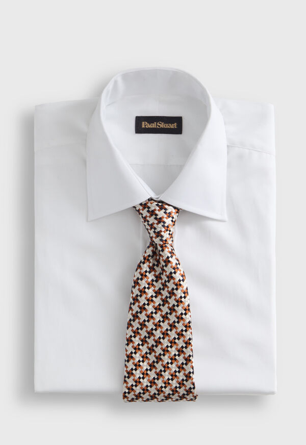 Paul Stuart Woven Silk Houndstooth Tie, image 2