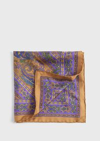 Paul Stuart Silk Paisley Pocket Square, thumbnail 1