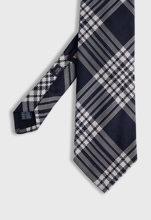 Paul Stuart Woven Silk Plaid Tie, image 1
