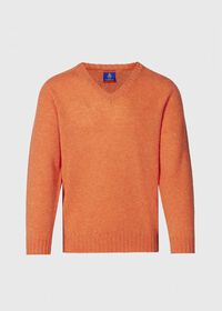Paul Stuart Shetland Wool V-Neck Sweater, thumbnail 1
