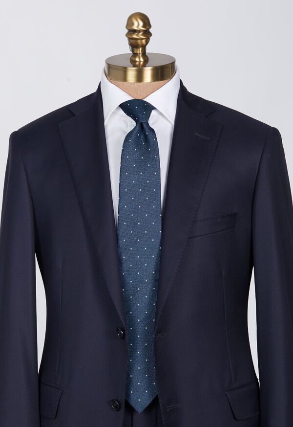 Paul Stuart Printed Silk & Linen Dot Tie, image 2