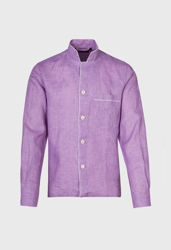 Paul Stuart Linen Stand Collar Pajama, image 2