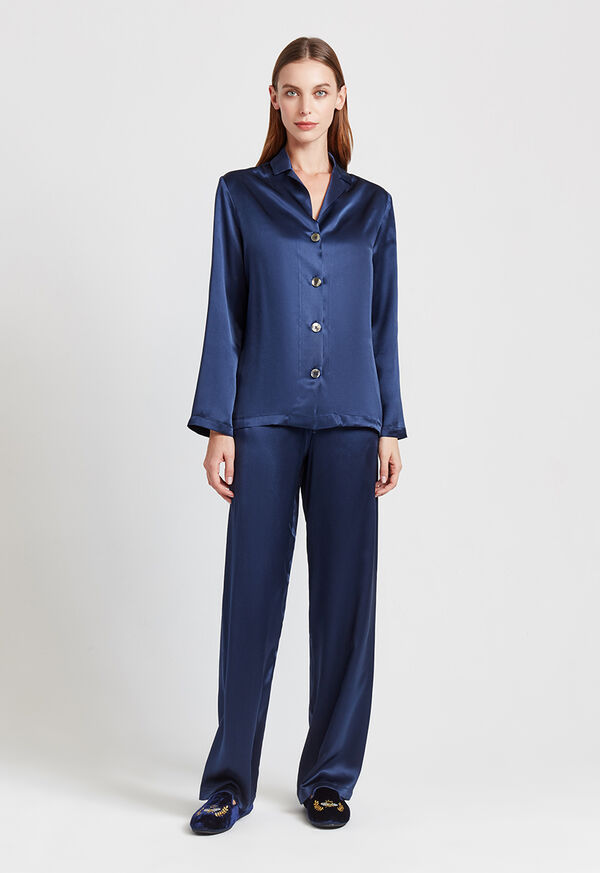 Paul Stuart Silk Charmeuse Pajamas, image 1