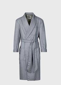 Paul Stuart Grey Herringbone Robe, thumbnail 1