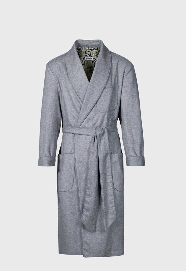 Paul Stuart Grey Herringbone Robe, image 1