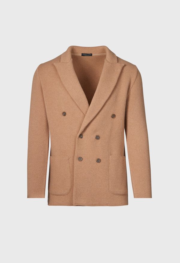 Paul Stuart Cashmere Knitted Double Breasted Blazer, image 1