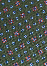 Paul Stuart Silk Printed Micro Medallion Tie, thumbnail 3
