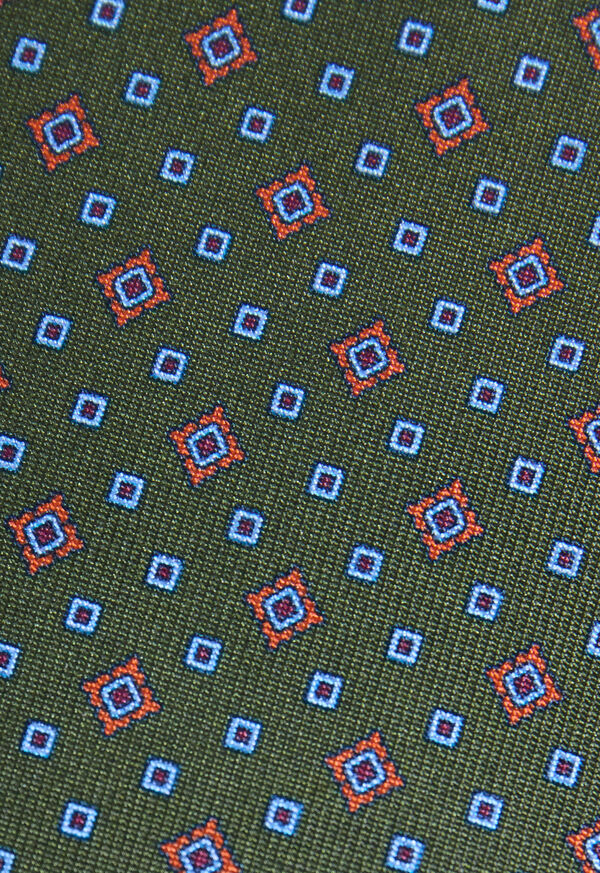 Paul Stuart Silk Printed Micro Medallion Tie, image 3