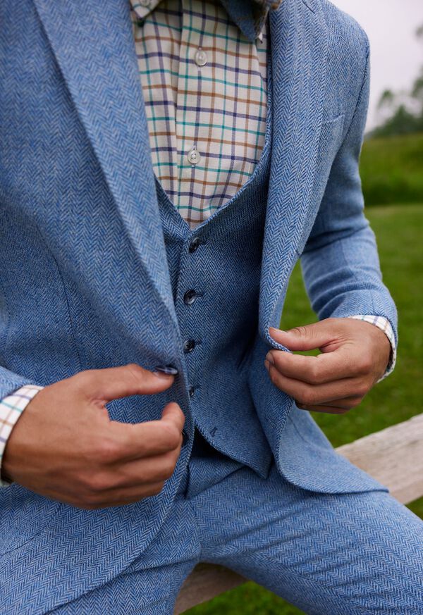 Paul Stuart Shetland Wool Herringbone Trouser, image 4