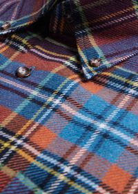 Paul Stuart Flannel Plaid Sport Shirt, thumbnail 2