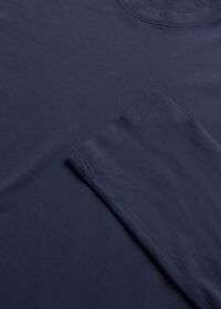 Paul Stuart Cotton Crepe Long Sleeve Dress T-Shirt, thumbnail 2