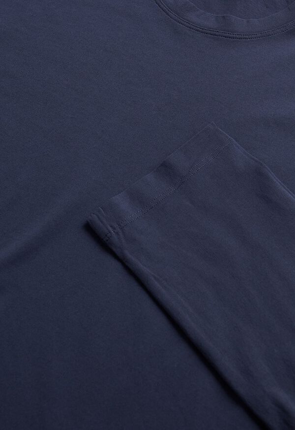 Paul Stuart Cotton Crepe Long Sleeve Dress T-Shirt, image 2