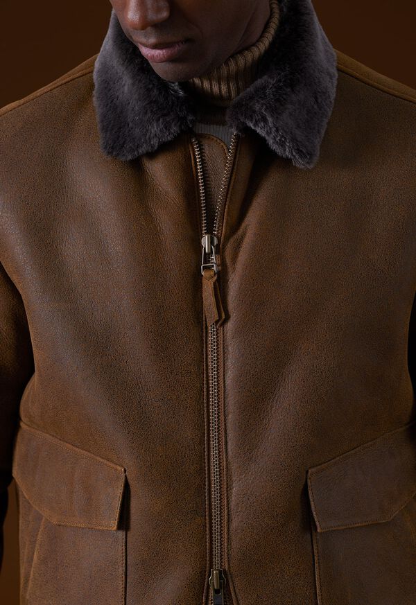 Paul Stuart Rugged Shearling Jacket, image 2