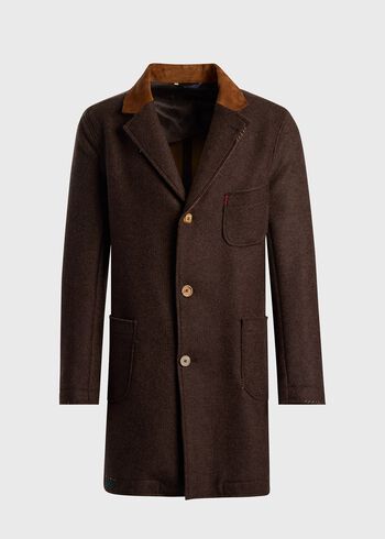 Paul Stuart Wool Raw Edge Coat