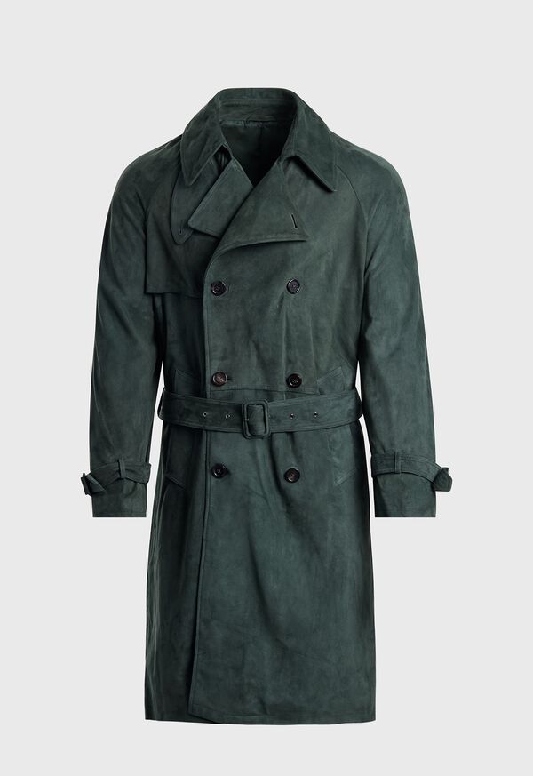 Paul Stuart Lightweight Suede Trench, image 1