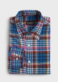 Paul Stuart Cotton Plaid Flannel Sport Shirt, thumbnail 1