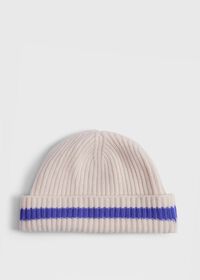Paul Stuart Contrast Stripe Cashmere Hat, thumbnail 1