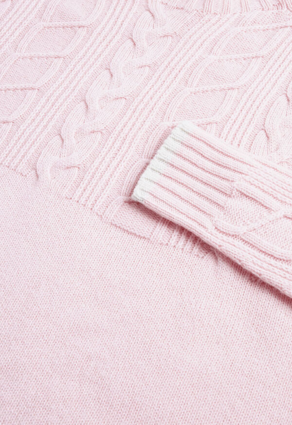 Paul Stuart Half Cable Crewneck Sweater, image 2