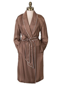 Paul Stuart Silk Dot Robe, thumbnail 1