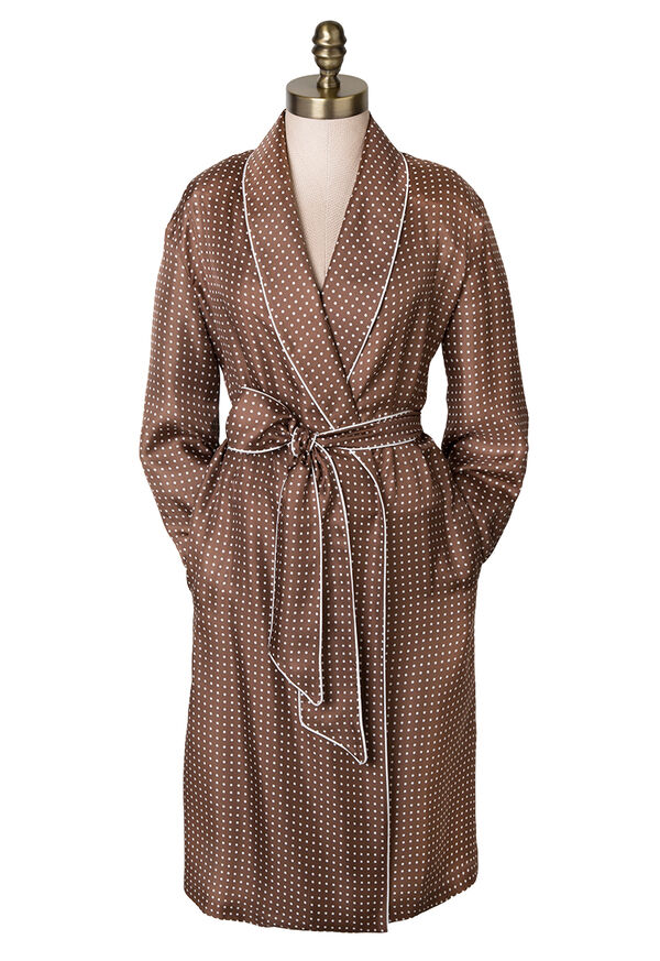 Paul Stuart Silk Dot Robe, image 1