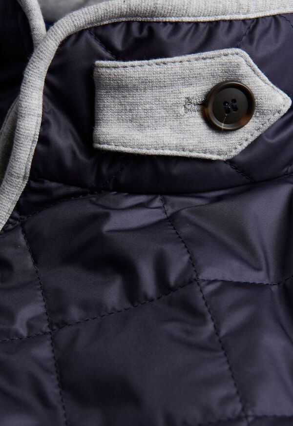 Paul Stuart Quilted Nylon Vest with Wool Trim, image 6