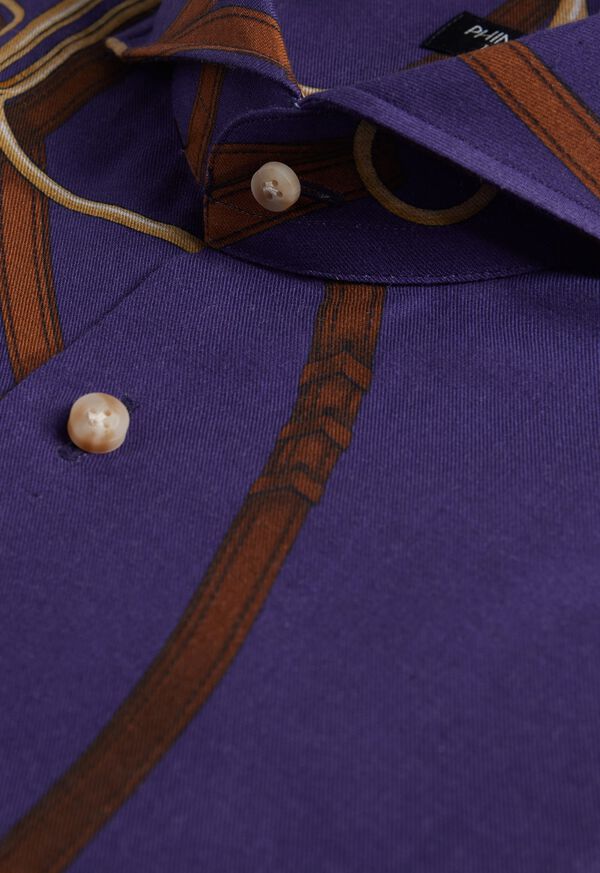 Paul Stuart Printed Cotton Flannel Shirt, image 2