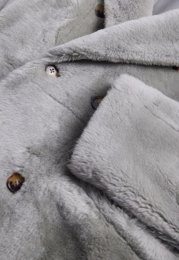 Paul Stuart Double Breasted Shearling Coat, image 3