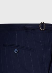 Paul Stuart All Year Wool Double Breasted Stripe Suit, thumbnail 9