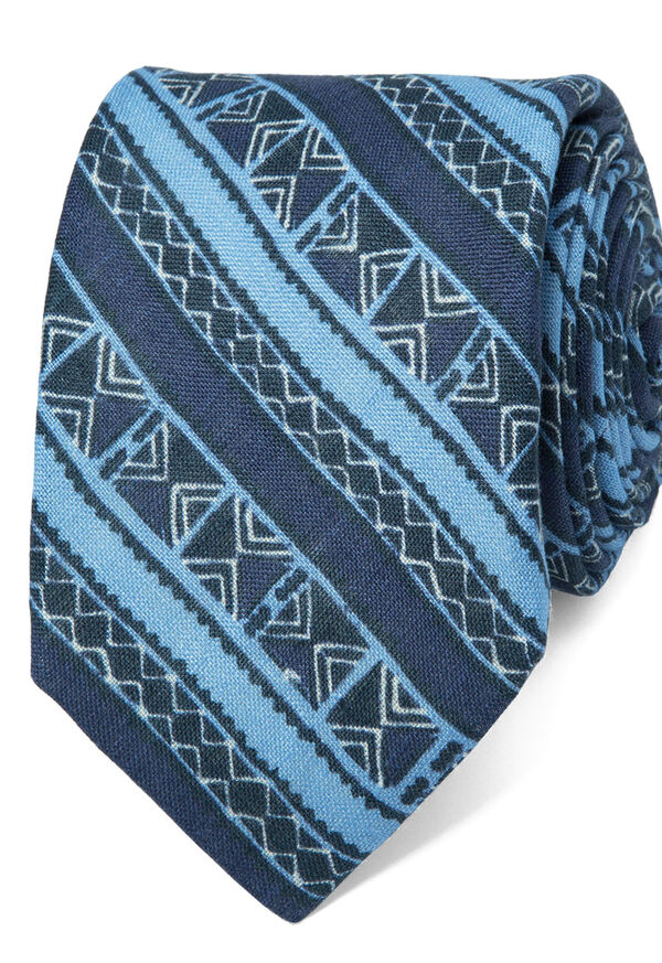 Paul Stuart Tribal Print Tie, image 1