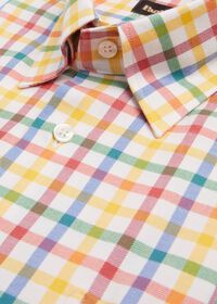 Paul Stuart Cotton Flannel 4-Color Check Sport Shirt, thumbnail 2