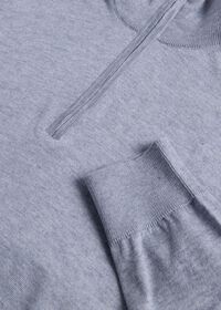 Paul Stuart Cotton & Cashmere Quarter Zip Sweater, thumbnail 2
