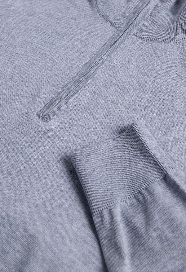 Paul Stuart Cotton & Cashmere Quarter Zip Sweater, image 2