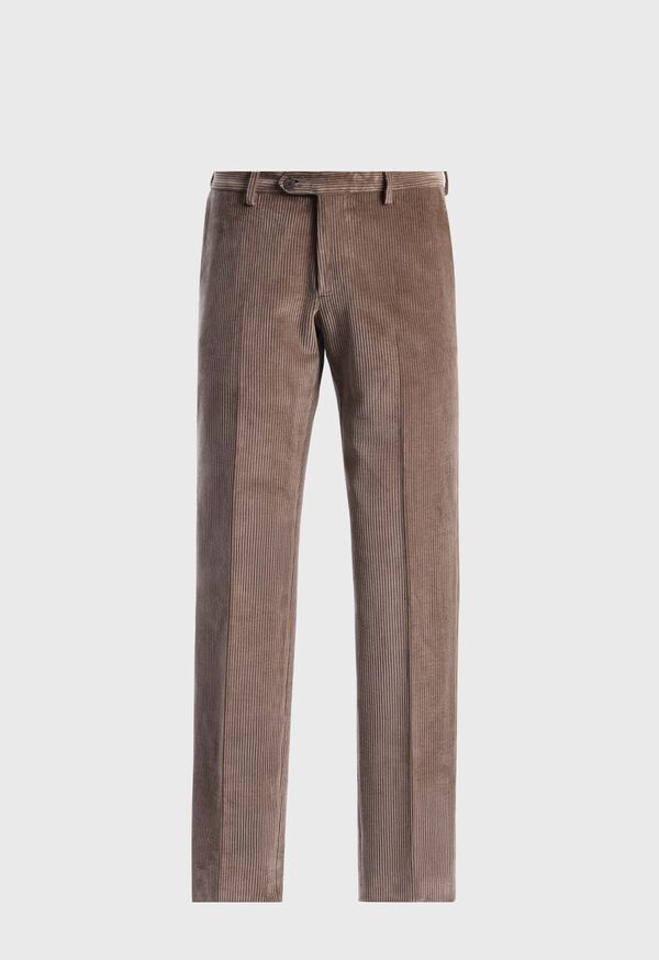 Paul Stuart Suede Trimmed Corduroy Trouser, image 1