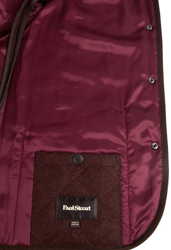 Paul Stuart Quilted Loden Barn Jacket with Corduroy Collar, image 5