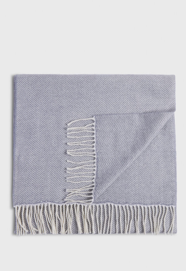 Paul Stuart Wool Chevron Scarf, image 1