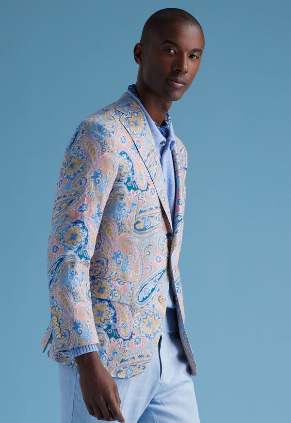 Paul Stuart Printed Floral Linen Jacket, image 2