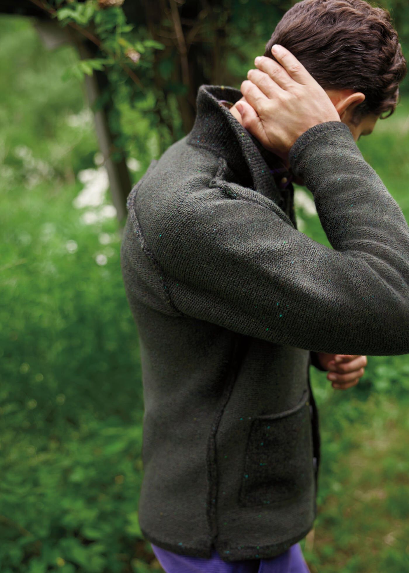 Tweed store sweater jacket