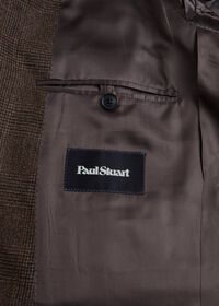 Paul Stuart Paul Fit Brown Plaid Wool Suit, thumbnail 5