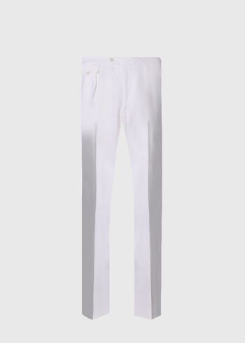 Paul Stuart Linen Washed Pleated Front Trouser