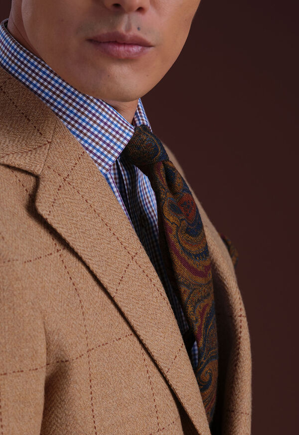 Paul Stuart Printed Wool Paisley Tie, image 2