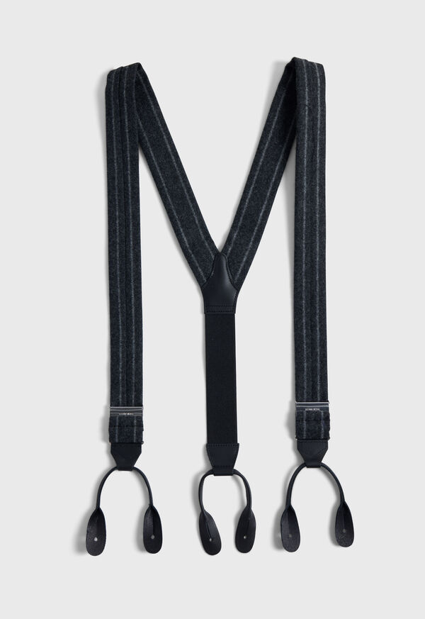 Paul Stuart English Flannel Chalk Stripe Braces, image 1