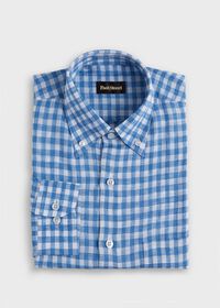 Paul Stuart Linen Gingham Sport Shirt, thumbnail 1