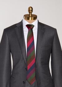 Paul Stuart Multi Color Bar Stripe Tie, thumbnail 2