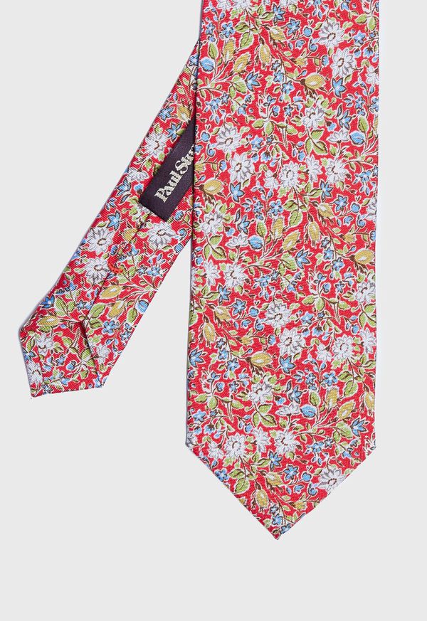 Paul Stuart Floral Silk Tie, image 1
