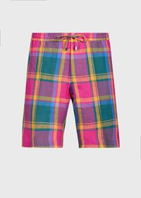 Paul Stuart Linen Plaid Walk Shorts, thumbnail 1