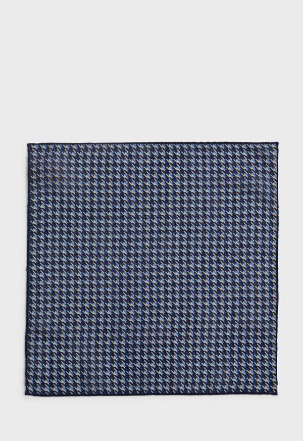 Paul Stuart Wool Houndstooth Print Pocket Square, image 2