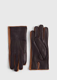 Paul Stuart Color Contrast Leather Gloves, thumbnail 1