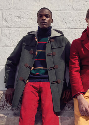 Paul Stuart Double Faced Cashmere Toggle Coat