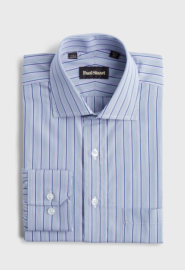 Paul Stuart Variegated Stripe Dress Shirt, image 1